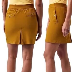 Athleta Vienna Cargo Skort Brass Yellow - Size 6